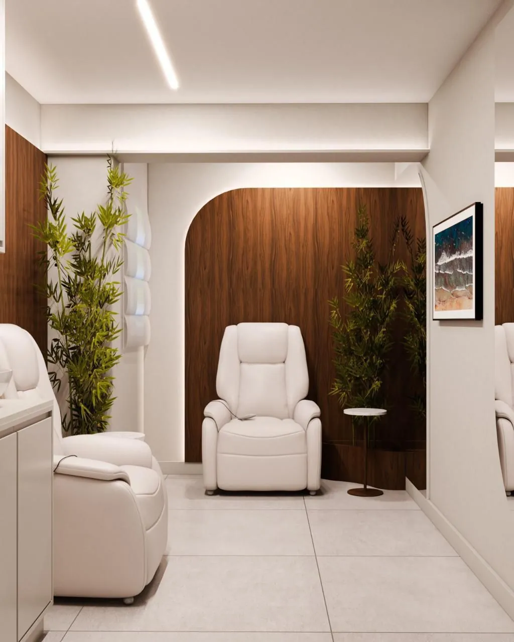 Sala de tratamento dermatológico da Clínica Giaro